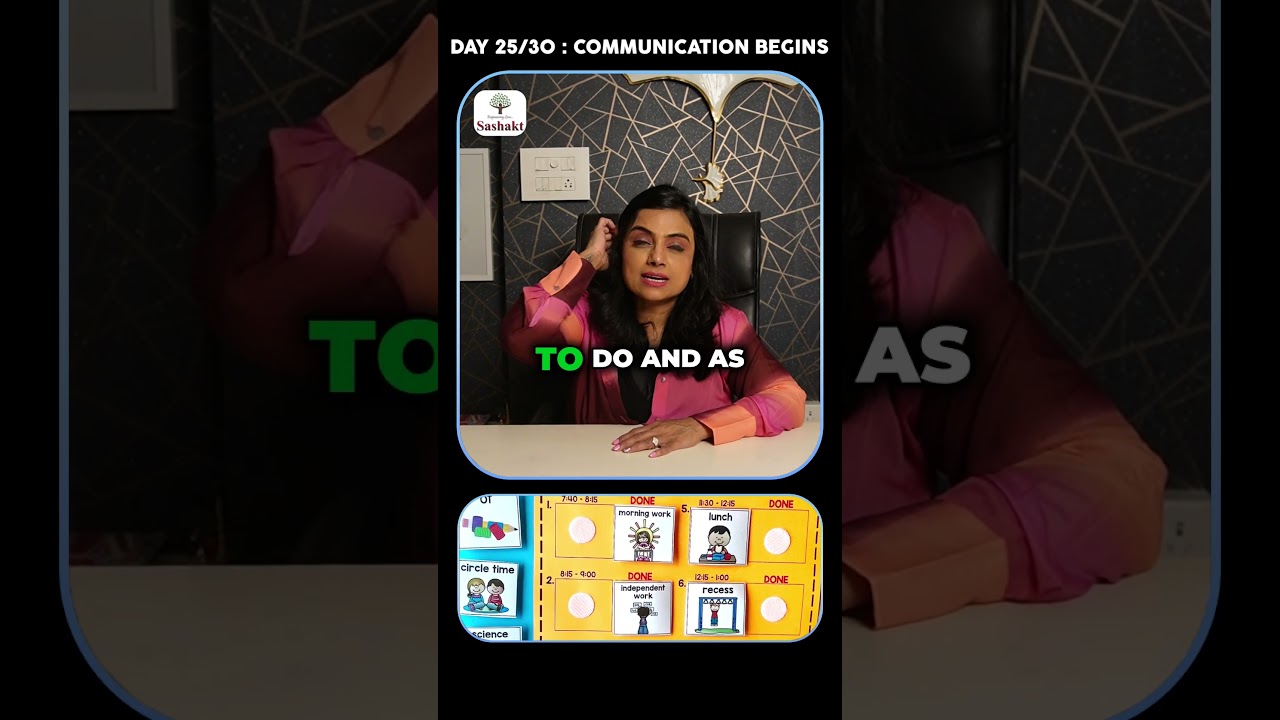 Day 25/30:- Using Visual Schedules for Better Understanding #autismcoachrajni #autism #shortsfeed