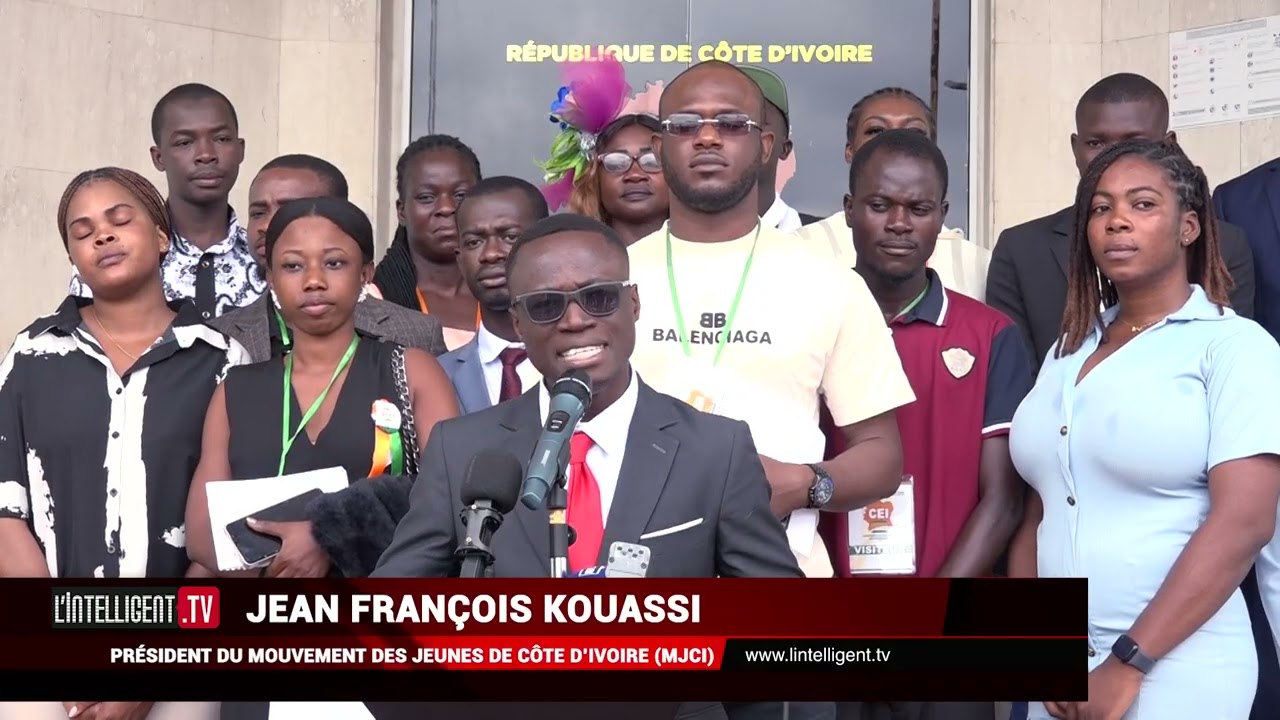 Présidentielle 2025:Jean François Kouassi, « le candidat des jeunes » a déposé son dossier à la CEI
