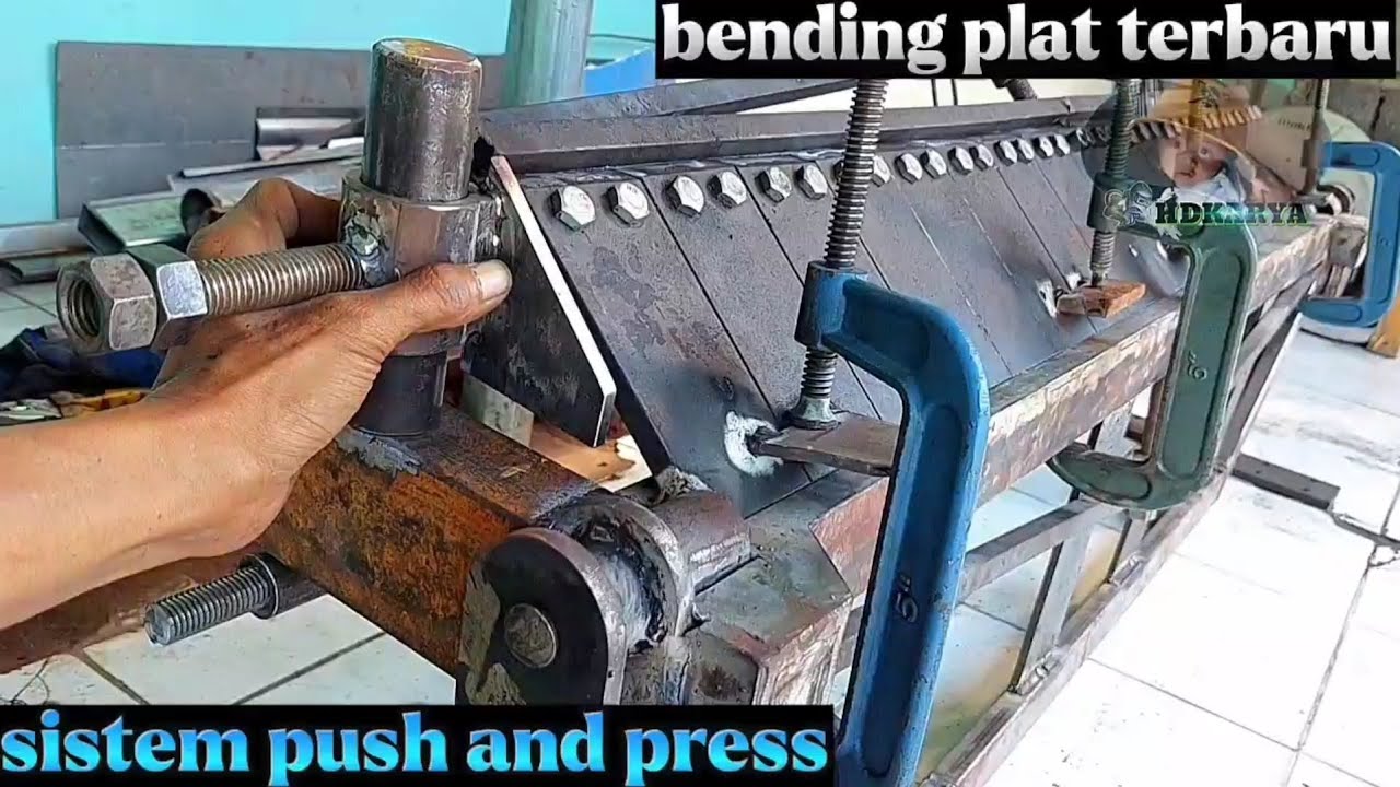 push and press sistem terbaru bending plat manual||yuk kita coba..
