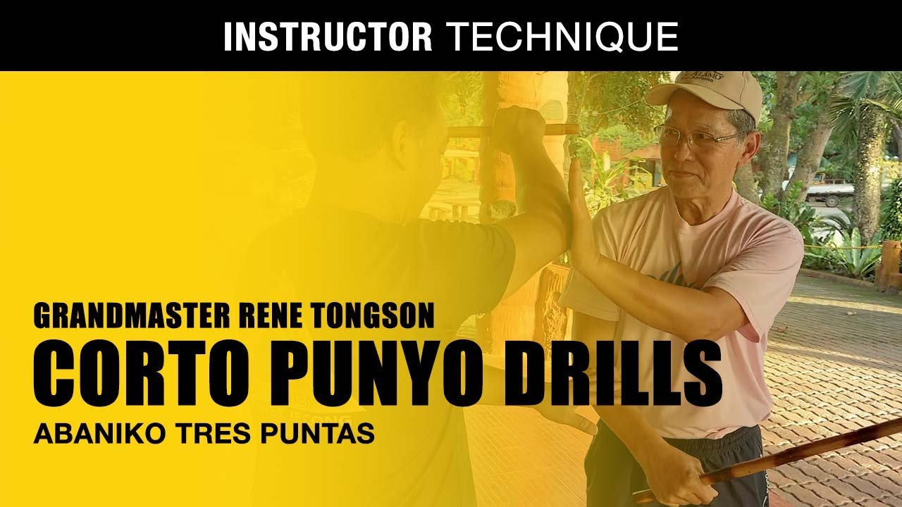 PUNYO CORTO MANO in ABANIKO TRES PUNTAS | FILIPINO MARTIAL ARTS | GM RENE TONGSON