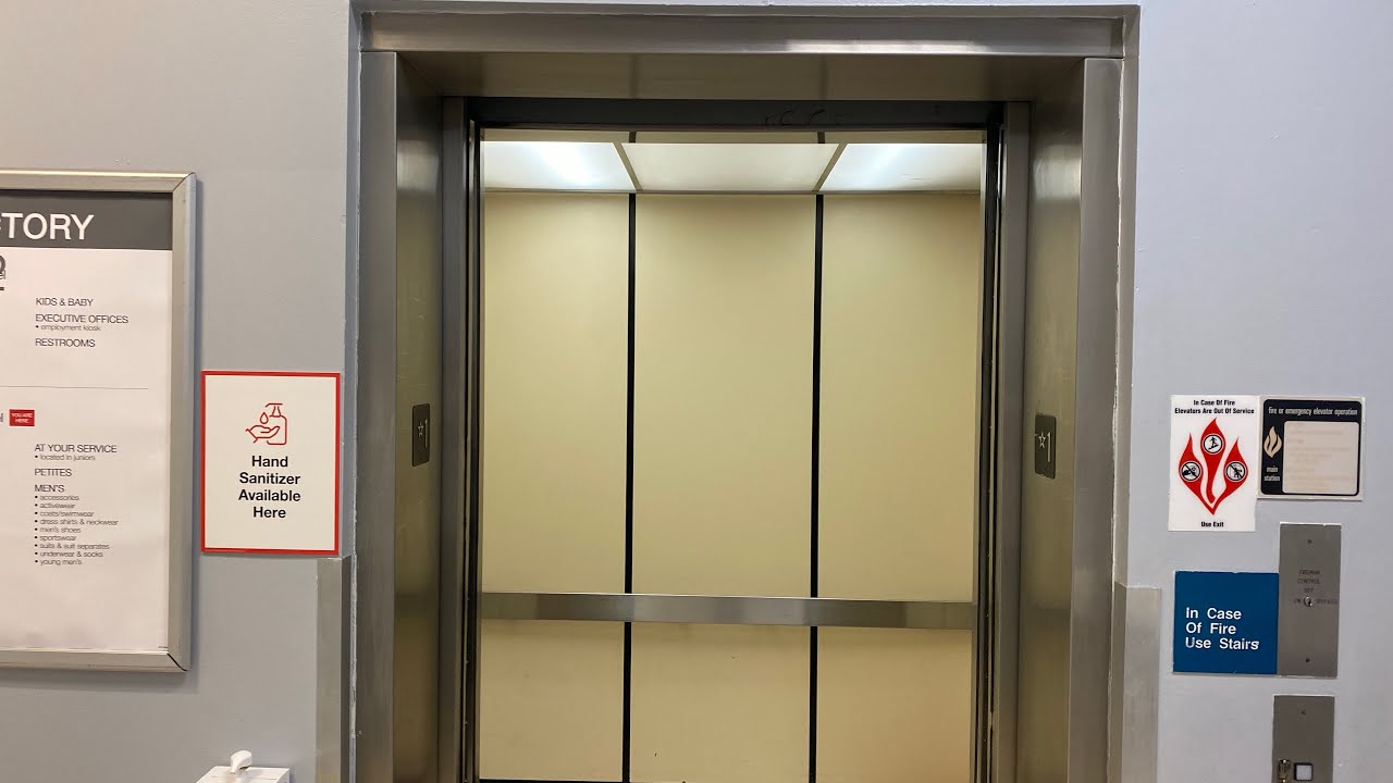 FINAL RIDE: Vintage Montgomery G&P elevator - Macy’s Volusia Mall - Daytona Beach FL