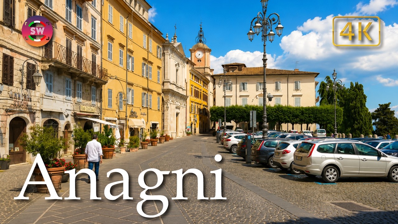 Anagni (Lazio), Italy【Walking Tour】4K