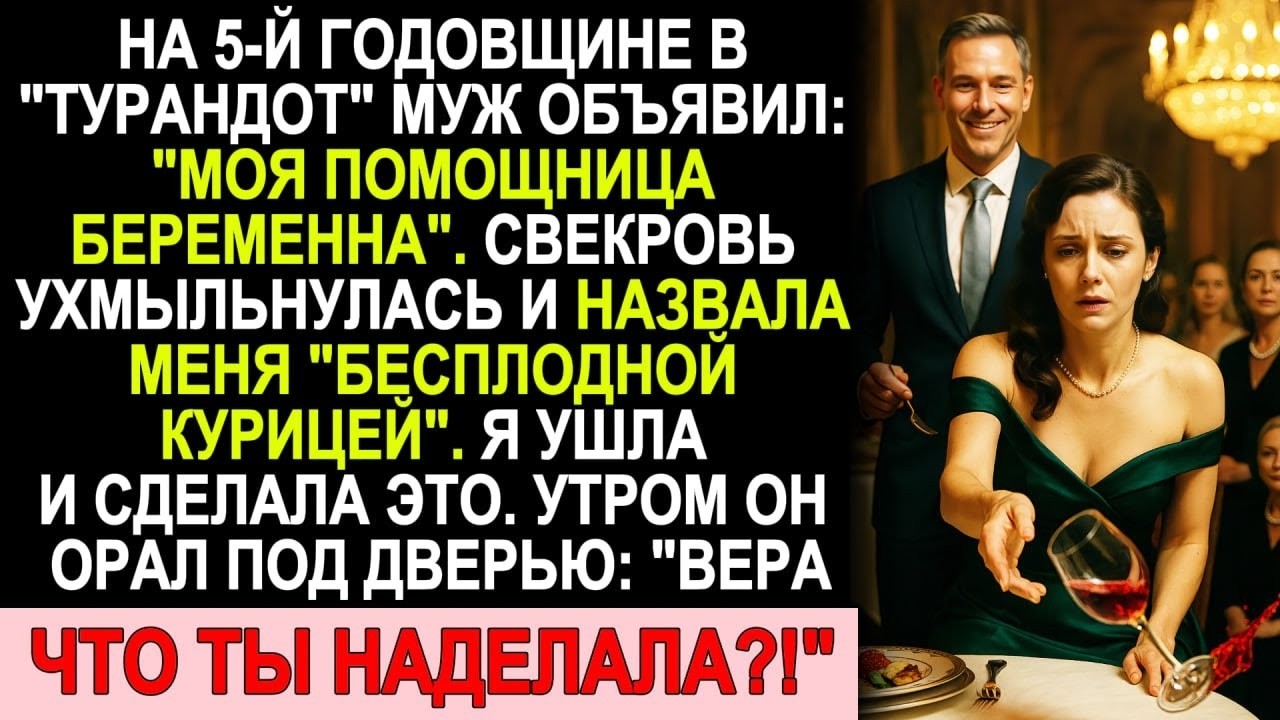 На 5 ю Годовщину Муж Объявил О Беременности Секретарши – Я Сделала ЭТО, Утром Он Орал Под Дверь