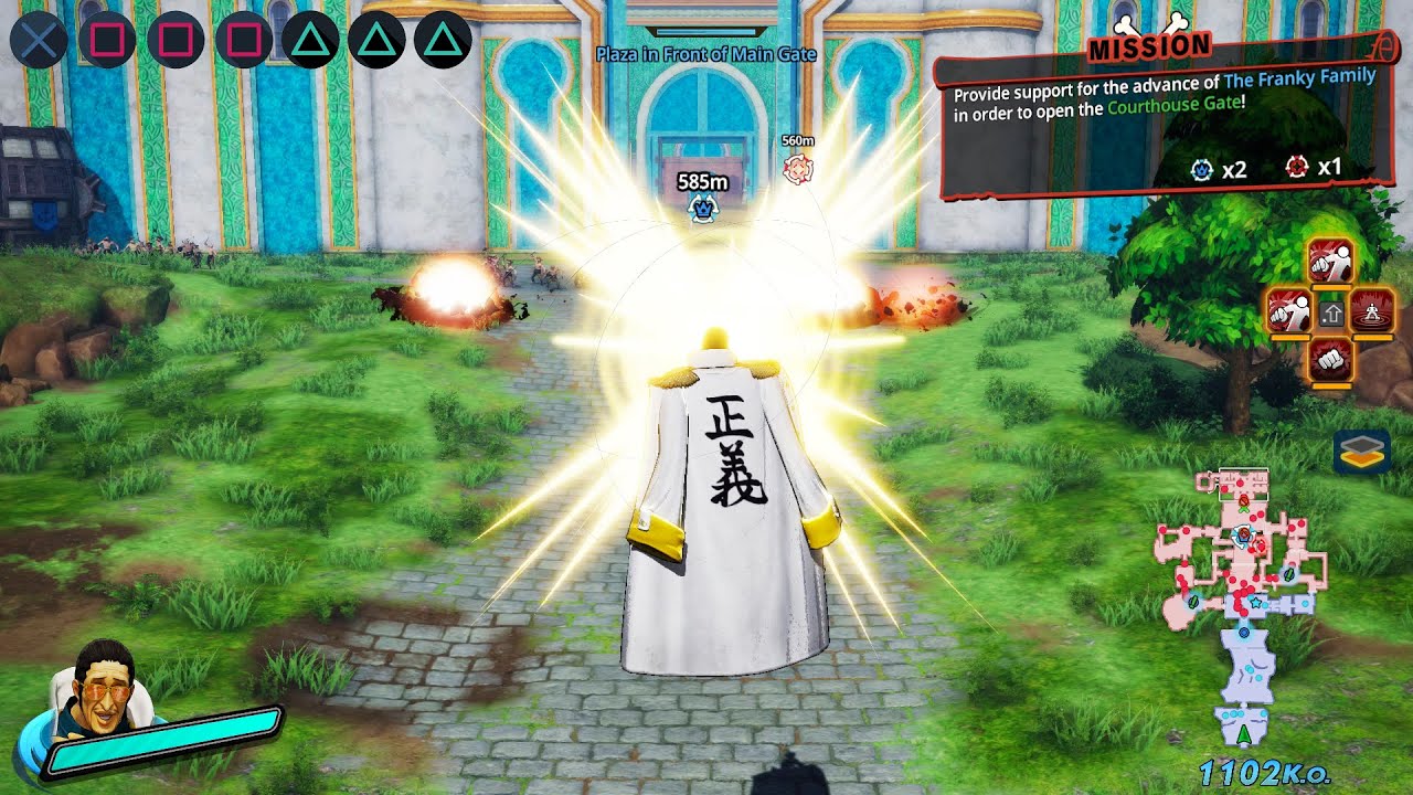 Borsalino Kizaru  All Skill & Ultimate Attack | ONE PIECE Pirate Warriors 4