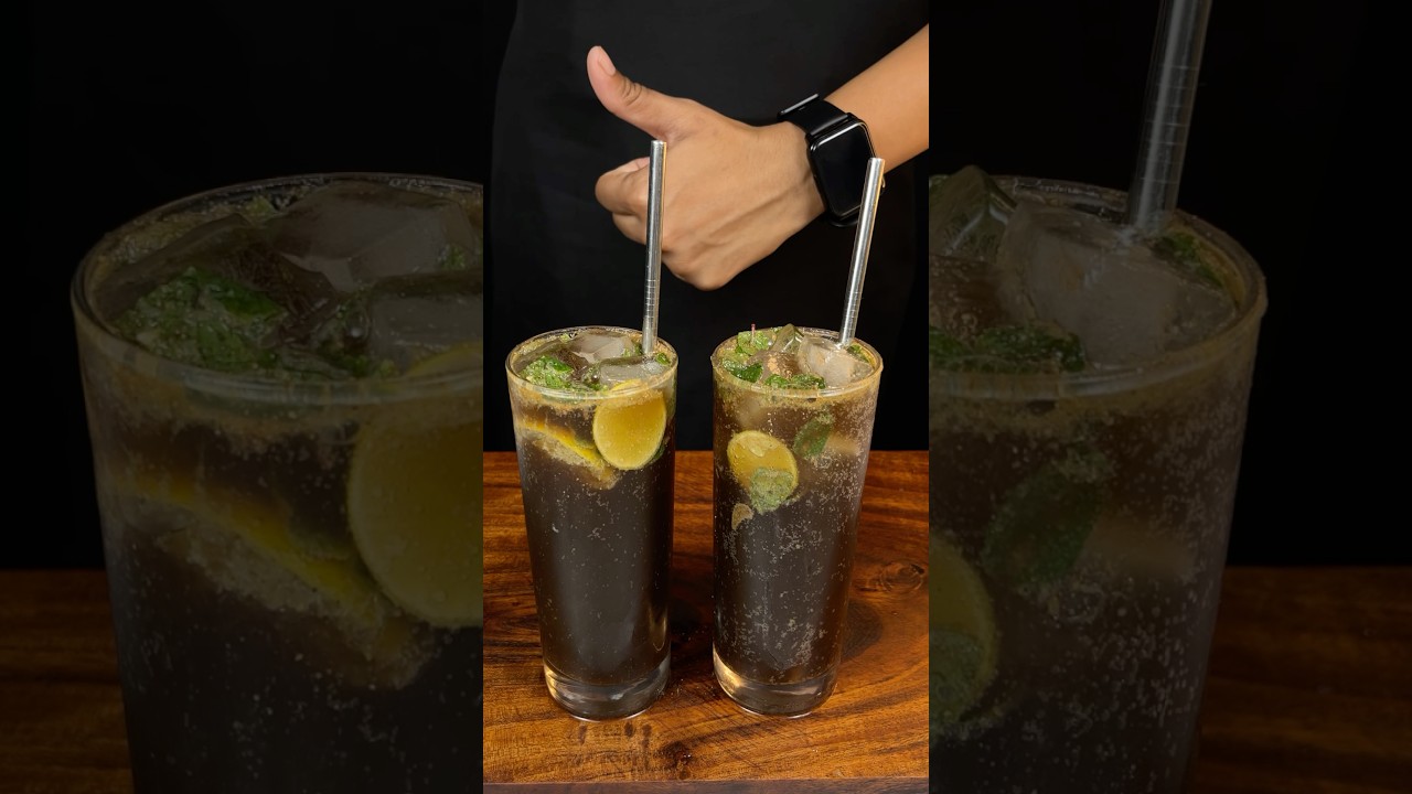 Refreshing Masala Thumps Up ASMR #shorts #food #cooking #asmr #recipe #crunchytreats