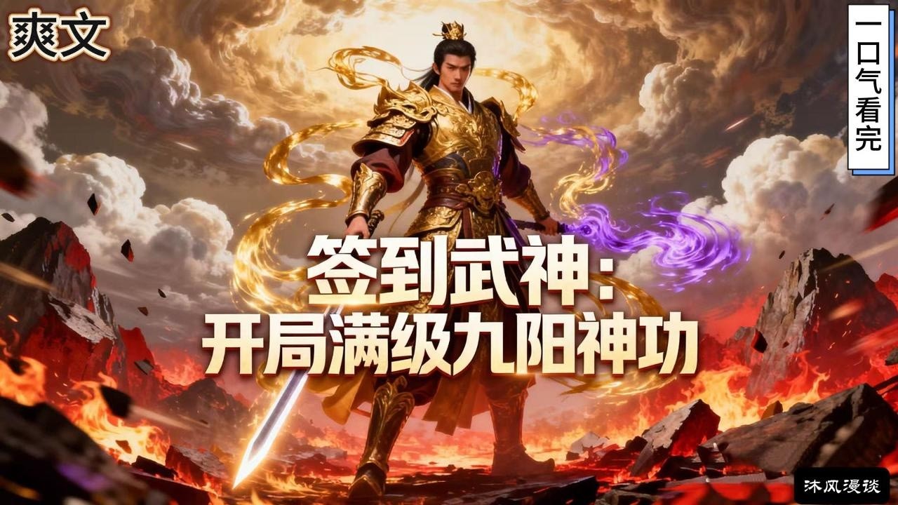 完结《签到武神：开局满级九阳神功》1. 系统特点：签到奖励与地点/事件紧密相关，越是关键节点奖励越强2. 武学体系：锻体→凝气→先天→宗师→大宗师→武圣……#動漫 #穿越#有声漫画#爽文#玄幻 #无敌