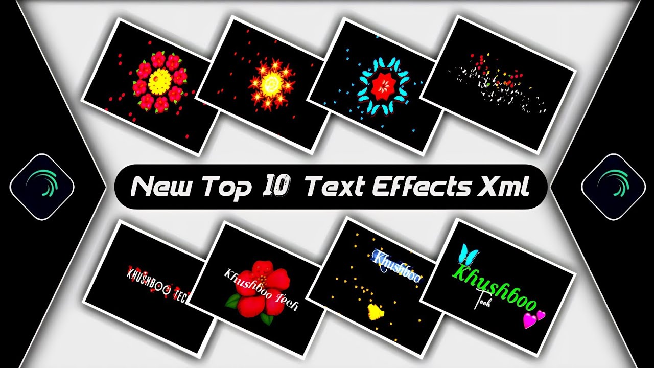 Top 10 Text Animation Presets|Trending Text Effect Alightmotion Xml|Text Effect Preset🏇Khushboo Tech