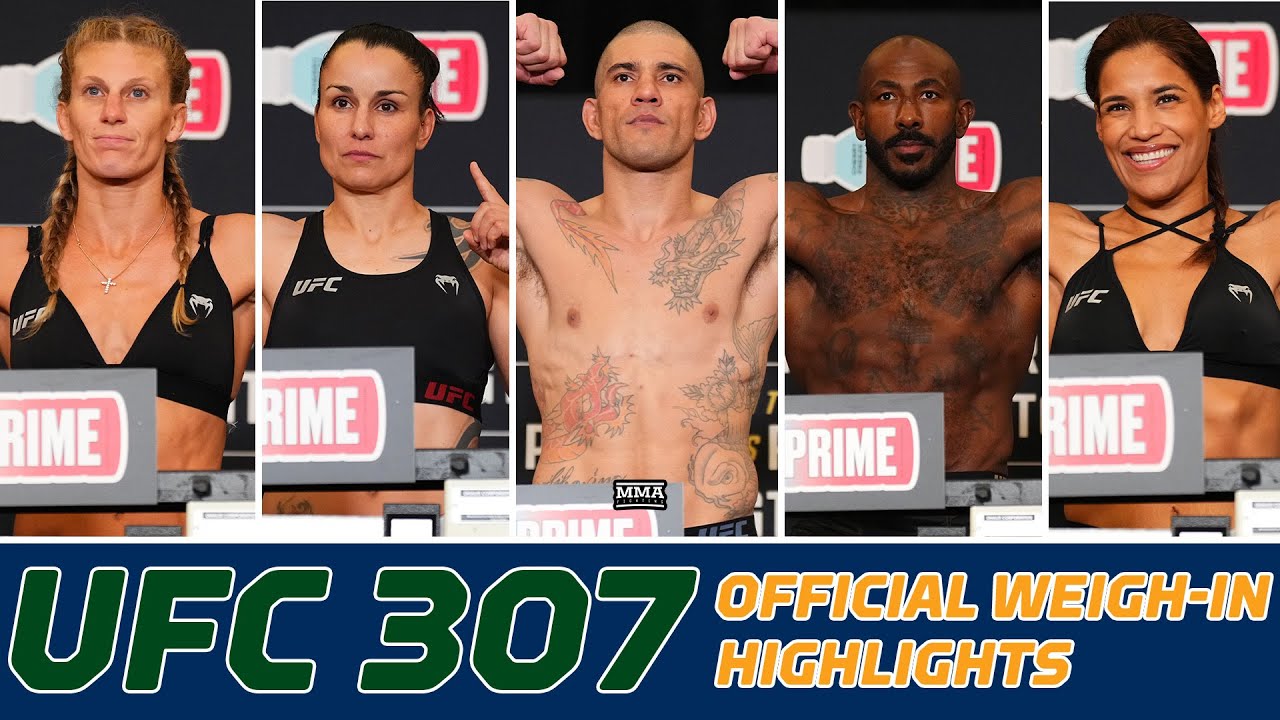 UFC 307: Pereira vs. Rountree Jr. Official Weigh-In Highlights | MMA Fighting