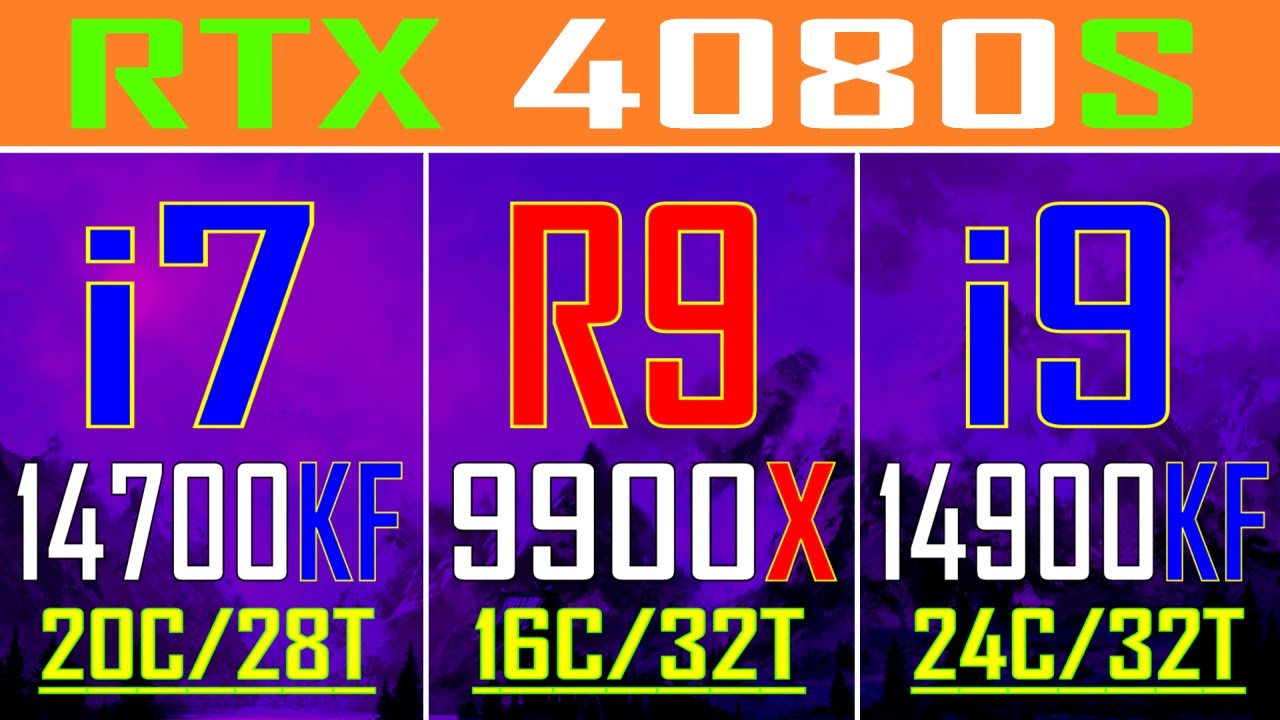 INTEL i7 14700KF vs RYZEN 9 9900X vs INTEL i9 14900KF || PC GAMES BENCHMARK TEST ||