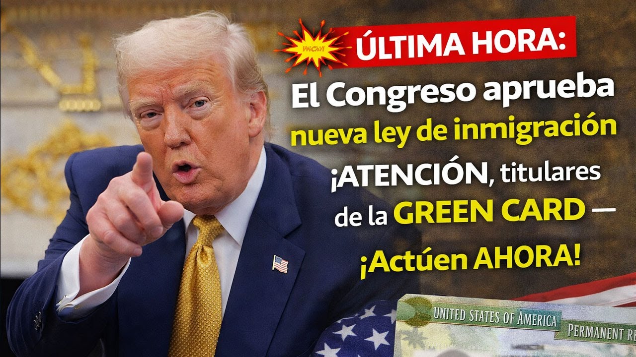 💥 ÚLTIMA HORA: Congreso aprueba nueva ley migratoria – Green Card, actúen ahora ¡ATENCIÓN! AHORA YA!