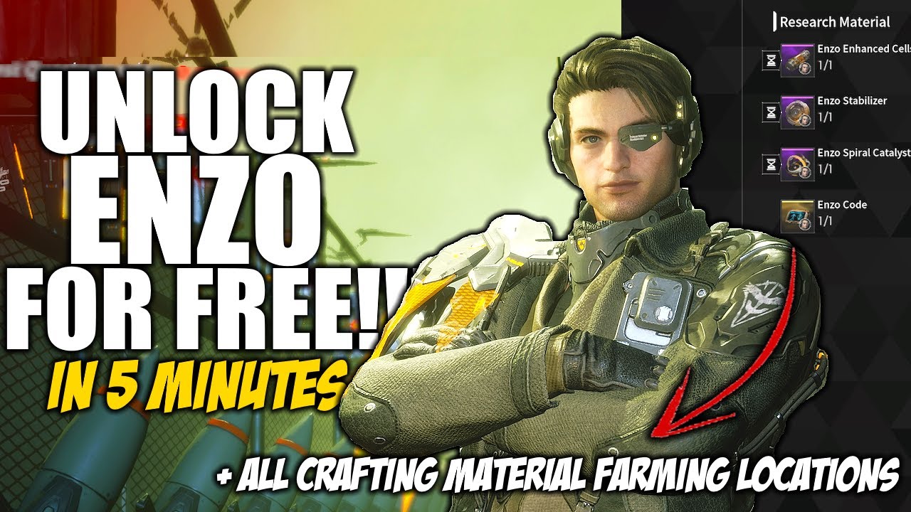 THE FIRST DESCENDANT | SUPER EASY Unlock/Craft Enzo for FREE!!! (Step-by-Step Guide) +Farm Locations