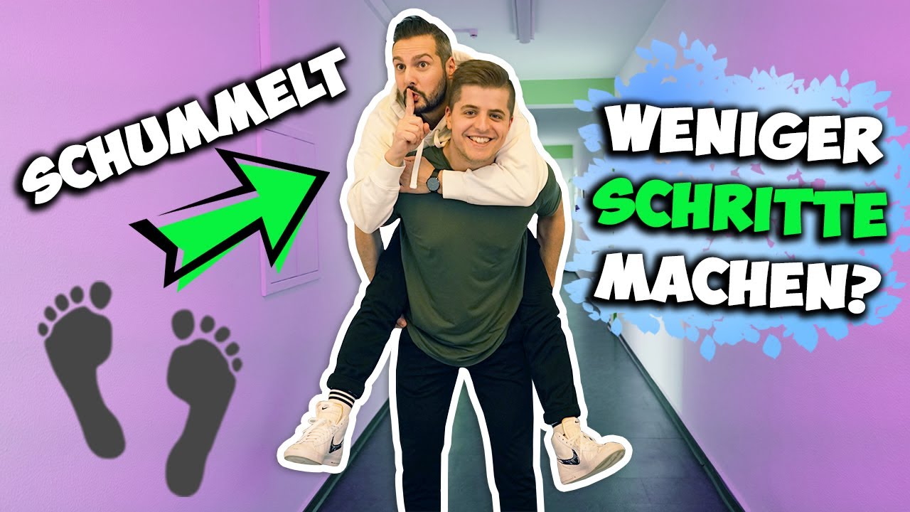 KAAN SCHUMMELT BEI - WER KANN WENIGER SCHRITTE MACHEN - CHALLENGE! Oma Dania vs. Schummel Kaan