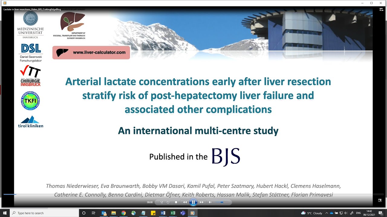 Early postop arterial lactate concentrations to stratify risk of post-hepatectomy liver failure
