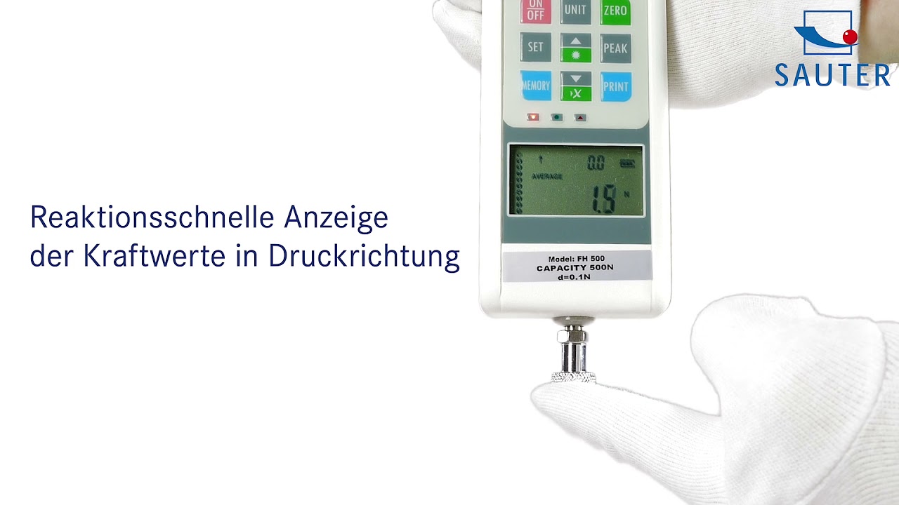 Digitale Kraftmessger&auml;te f&uuml;r Zug- und Druckkraftmessungen mit integrierter Messzelle | SAUTER FH-S
