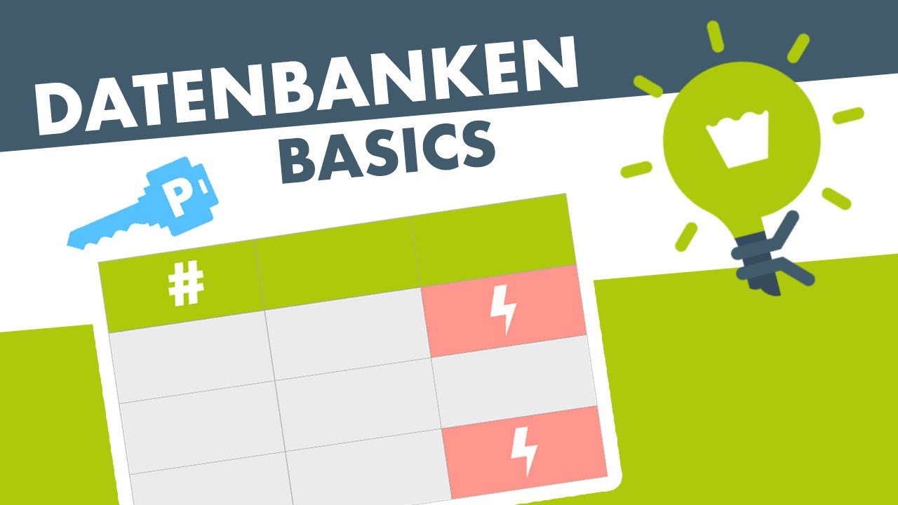 DATENBANKEN GRUNDLAGEN einfach erkl&auml;rt