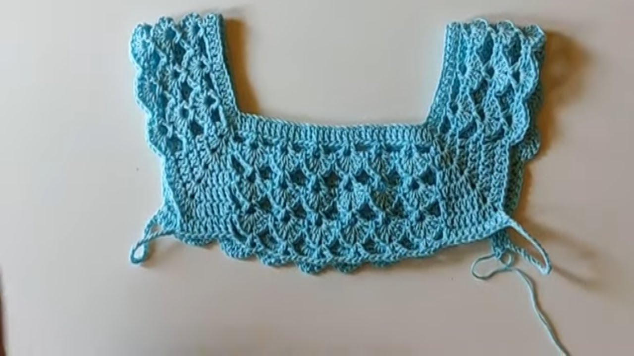 Tutorial in crochet maglia da donna in top down quadrato tabata , prima parte