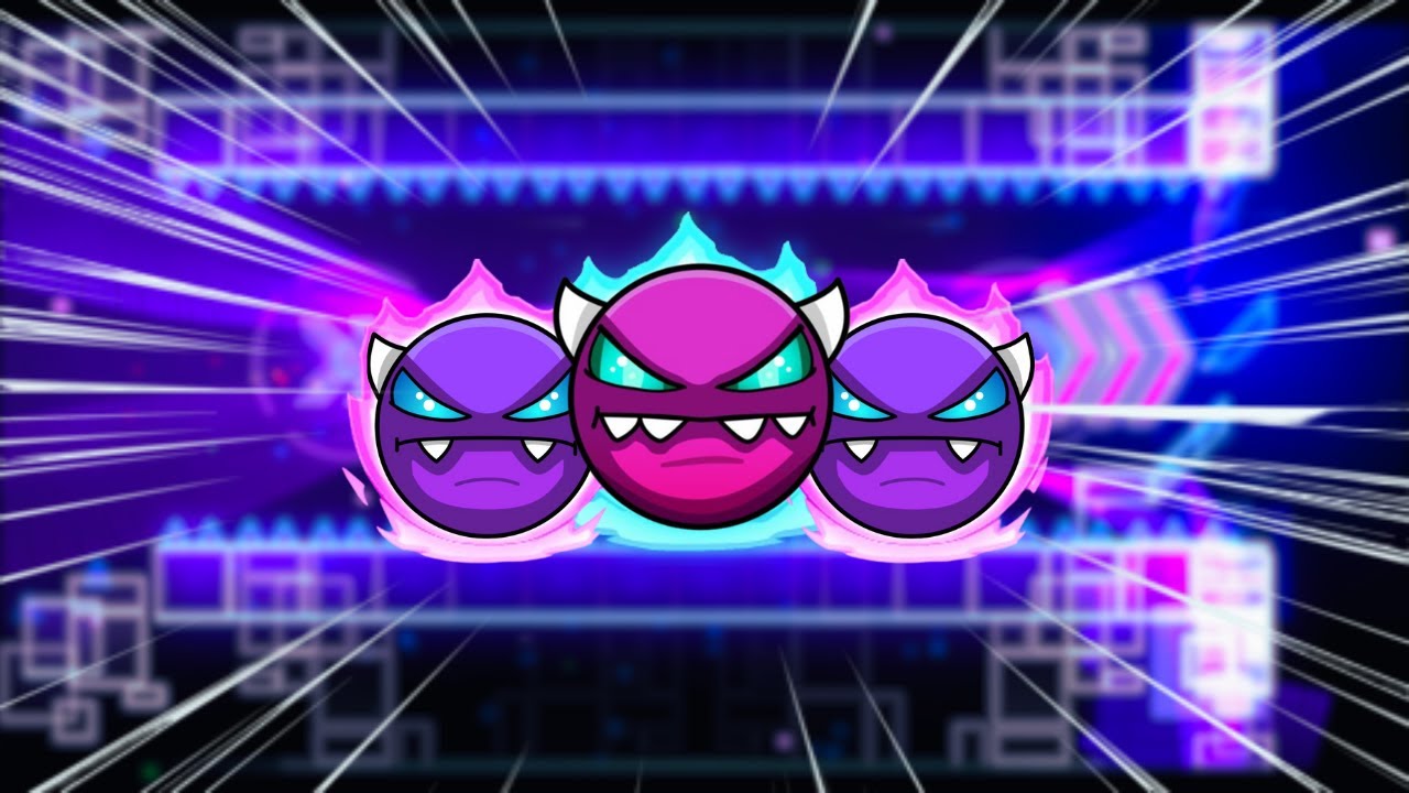 J'ai terminé 3 DEMONS INCROYABLES SUR GEOMETRY DASH ! | FR