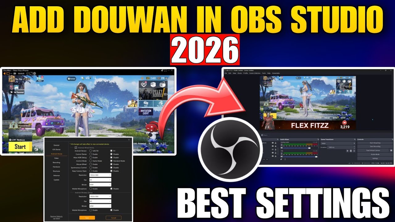 Add Douwan in OBS Studio (2026) 🔥 Best Settings for Pro Streaming