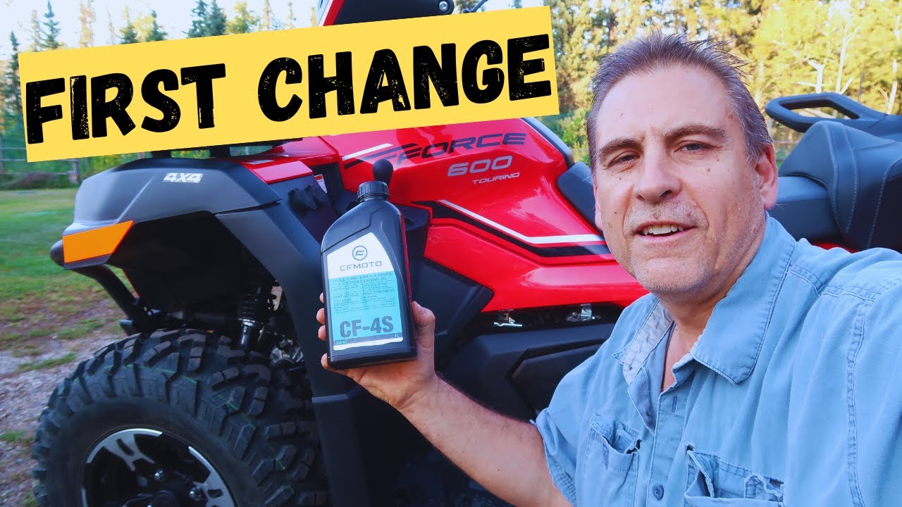 First oil change for CFORCE 600 (Full Video)