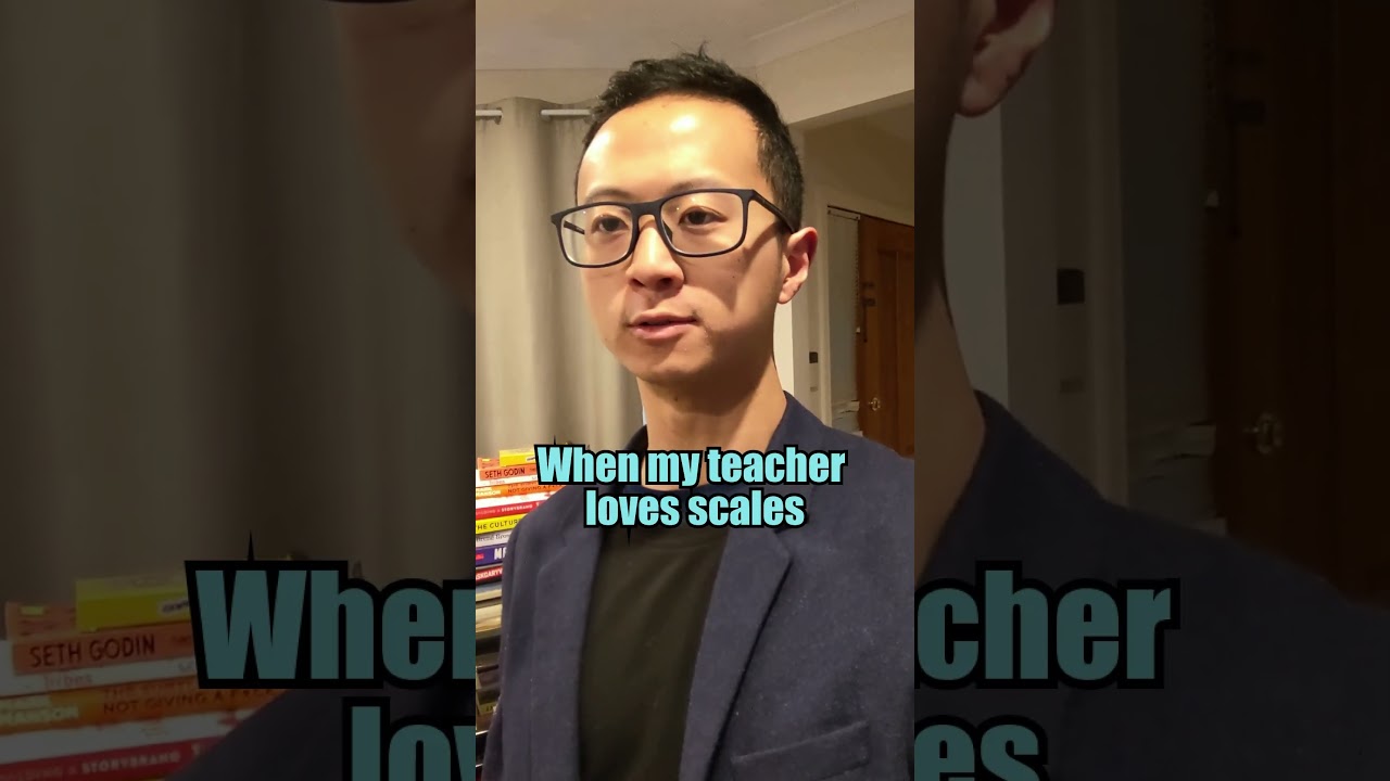 When my piano teacher loves scales