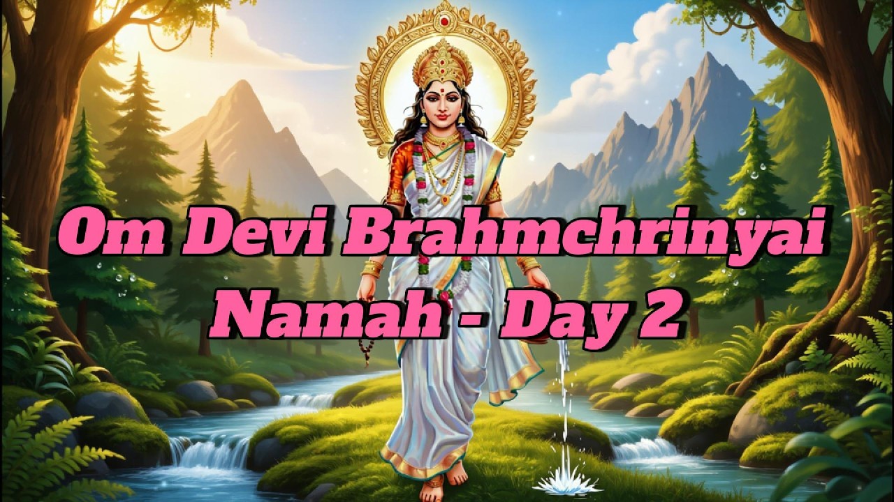 ॐ देवी ब्रह्मचारिण्यै नमः | Navratri Day 2 Mantra