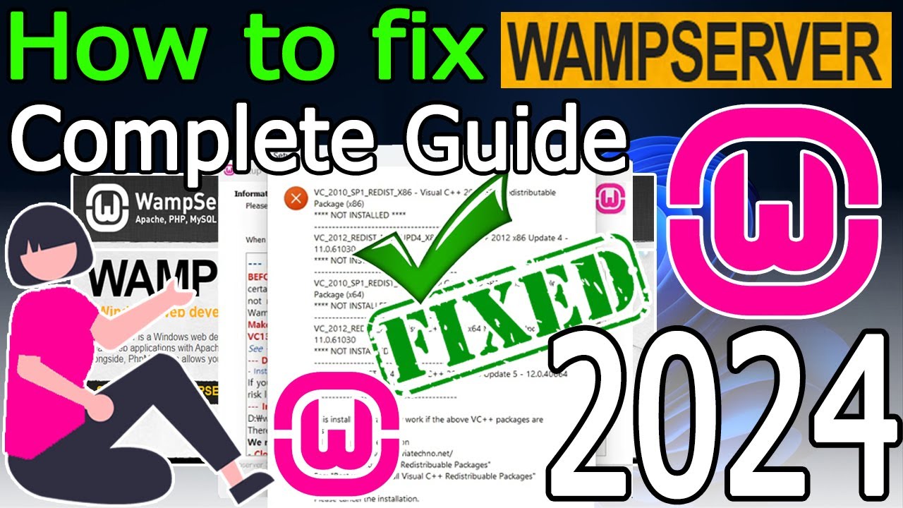 How to Fix VC++ package errors in WAMP Server 3.3.2 on Windows 10/11 [ 2024 Update ] PHP Programming