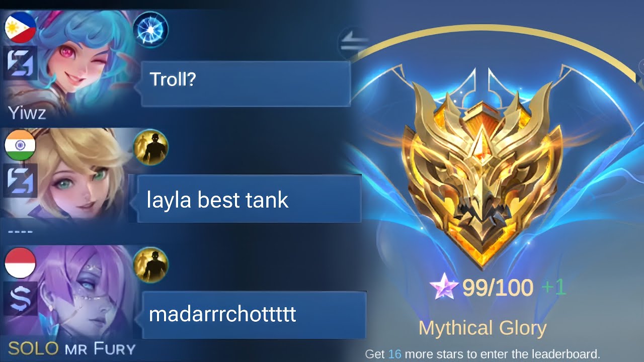 MY LAST MATCH BEFORE MYTHICAL IMMORTAL AND I GOT TROLL TEAMMATES - MLBB