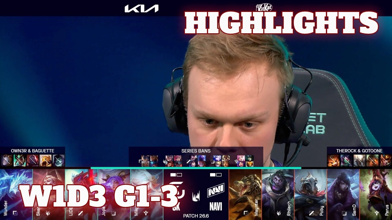 SK vs NAVI - Game 3 Highlights | Week 1 Day 3 LEC Spring 2026 | SK Gaming vs Natus Vincere G3 W1D3