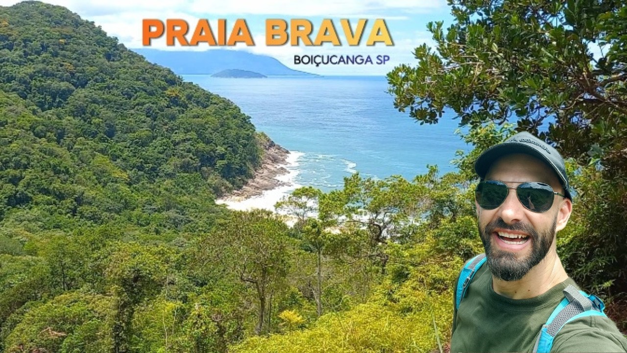Fui SOZINHO para a Praia Brava de Boiçucanga! A trilha MAIS SELVAGEM de São Sebastião.