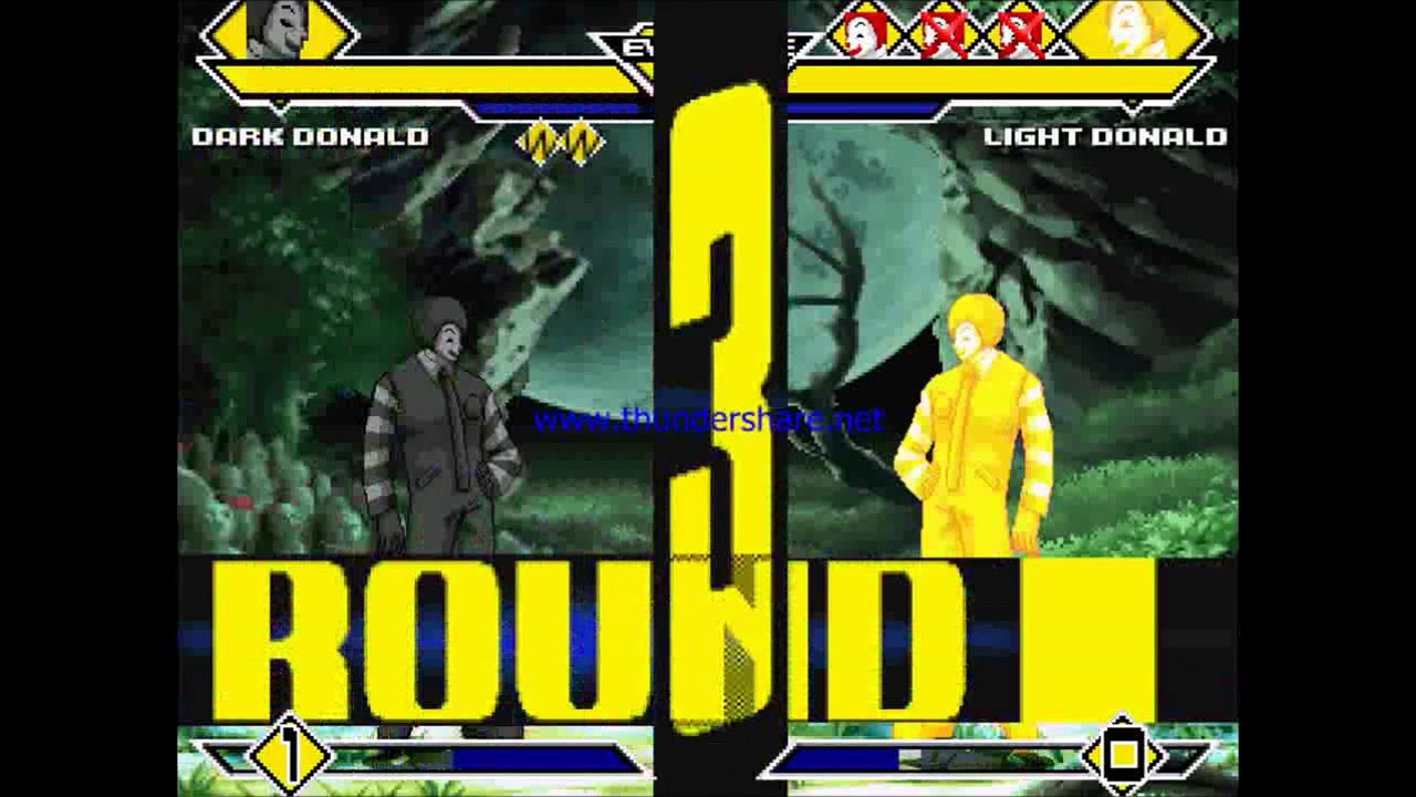 [EVE MUGEN] Dark Donald Vs Light Donald