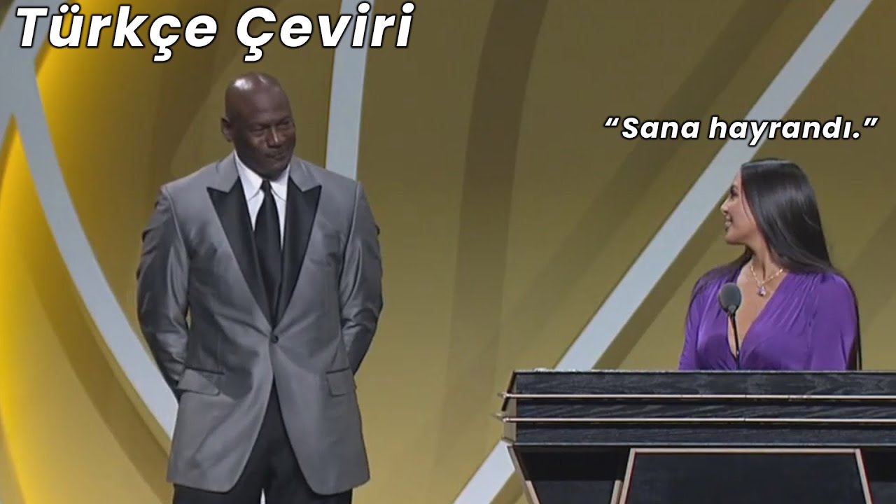 Vanessa Bryant'ın Kobe Bryant İçin Yaptığı Hall of Fame Konuşması | Türkçe Çeviri