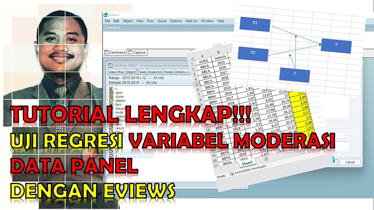 TUTORIAL REGRESI VARIABEL MODERASI DATA PANEL DENGAN EVIEWS