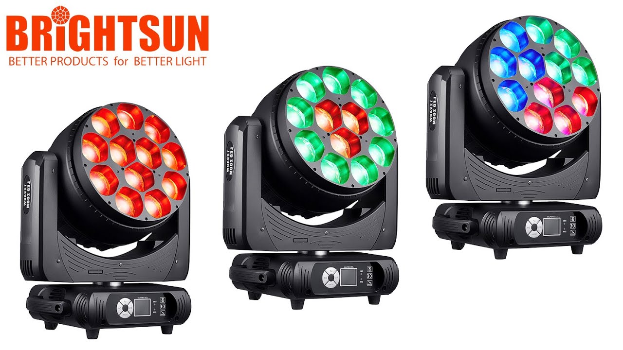 12x40W RGBW 4in1 Wash Led Moving Head Light
