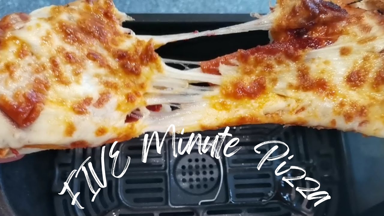 Air Fryer Pizza ft.NAAN, In FIVE Minutes - You HAVE TO TRY THIS