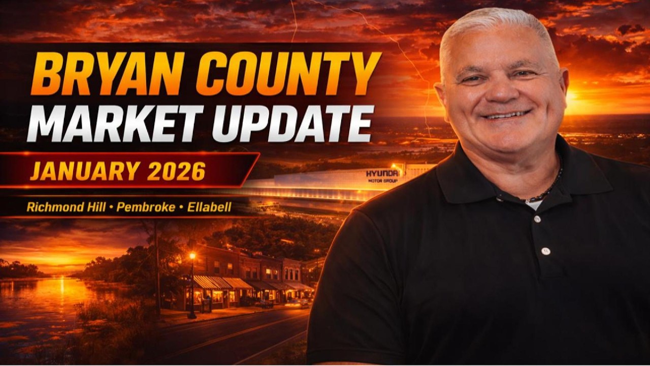 Bryan County GA Market Update – January 2026 | Richmond Hill, Pembroke & Ellabell Housing