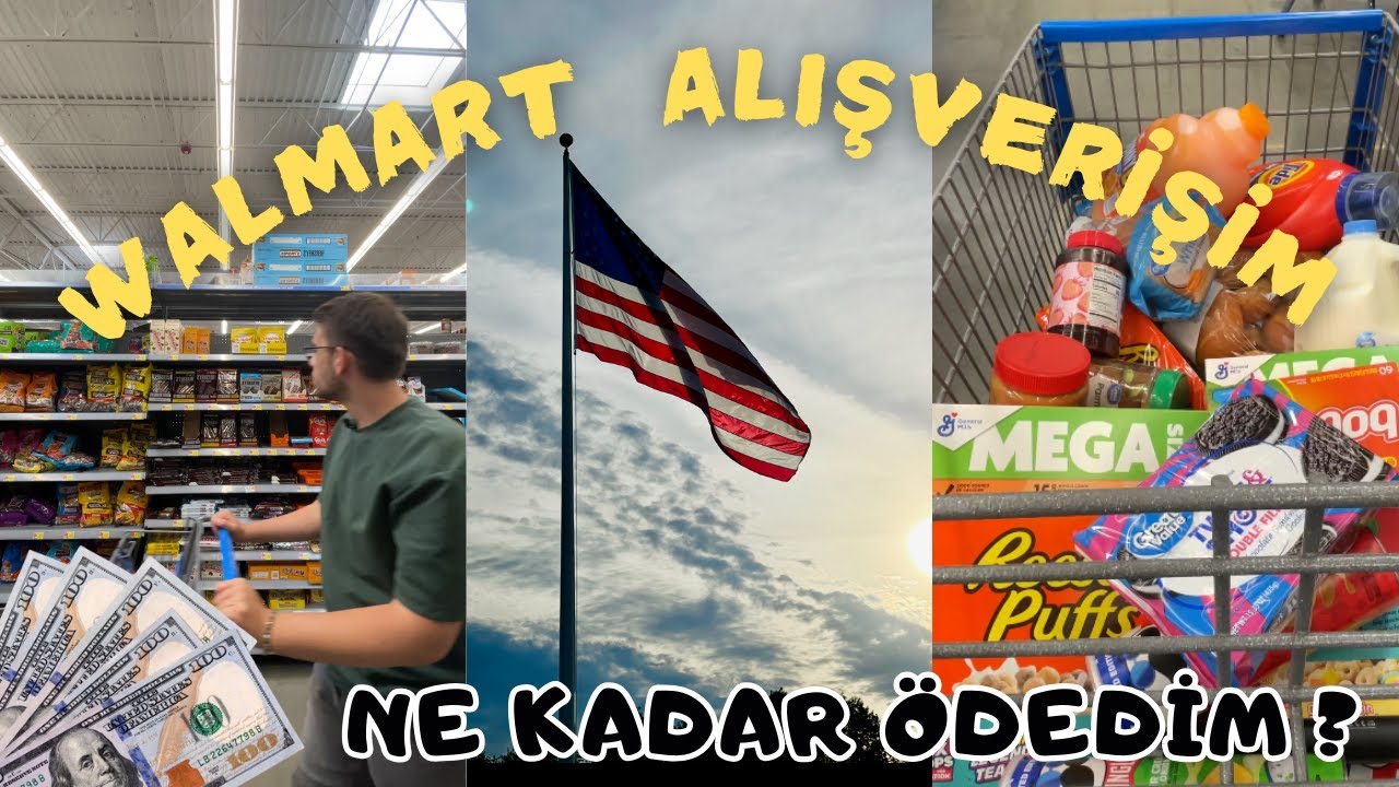 AMERİKA MARKET ALIŞVERİŞİM! Market Fiyatları 2024, Walmart Market Turu