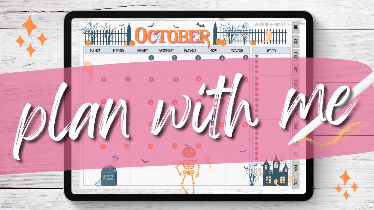 🎃 October Monthly Layout | Digital Planner Set Up | Plan With Me - Goodnotes 5 🎃
