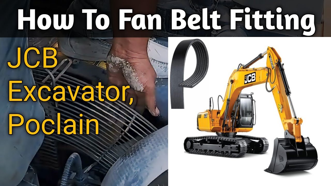 How To Change Poclain Fan Belt | पोकलेन का फैन बेल्ट कैसे बदलें | JCB Excavator
