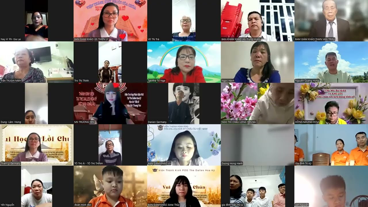 CÙNG TÔN VINH THỜ PHƯỢNG CHÚA TẠI CT THI THUỘC LÒNG KT CỦA VIỆN KT THE DALLES HOA KỲ
