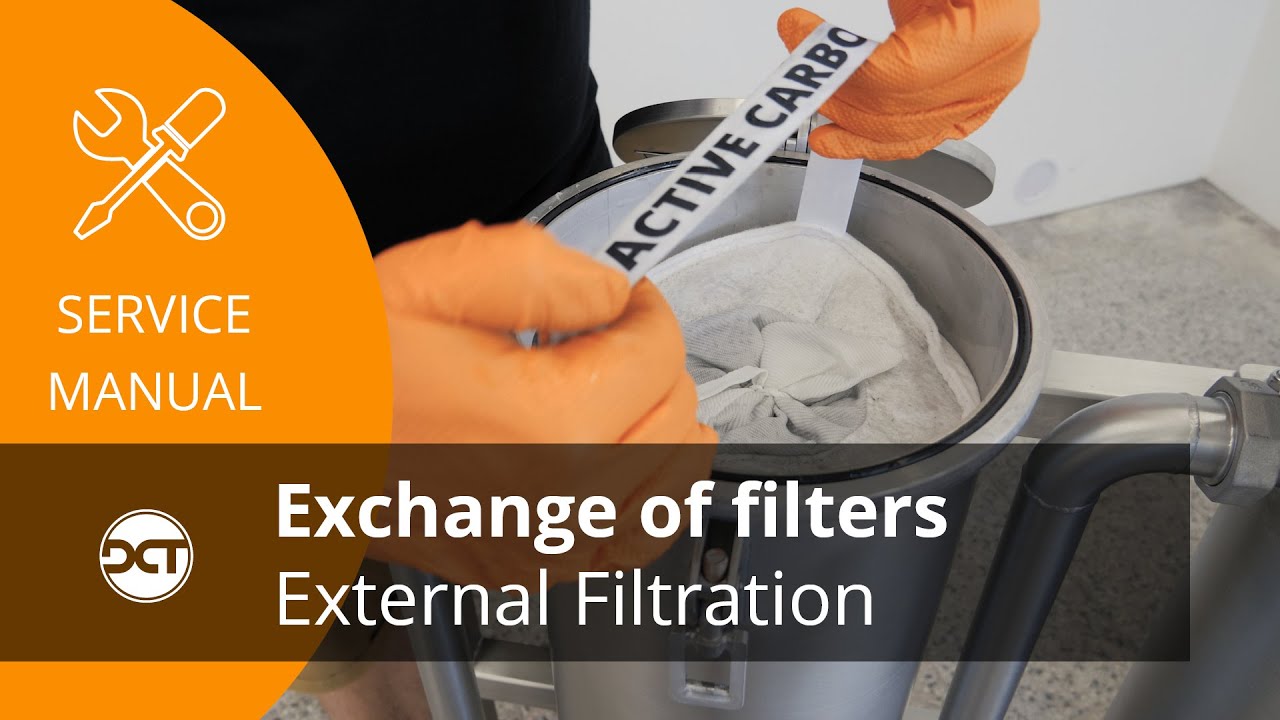 External Filtration - Exchange of filters