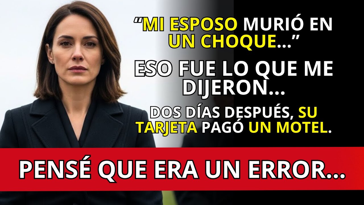 Mi esposo murió en un choque. Y su tarjeta pagó un motel dos noches después