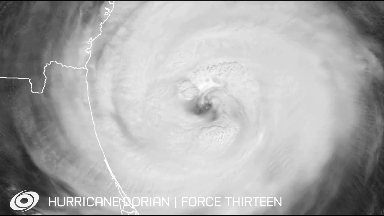 Hurricane Dorian - Storm Scale visible satellite views