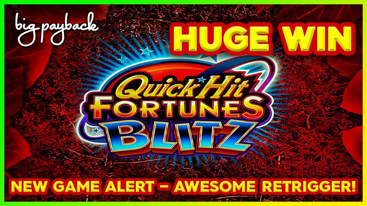 New! Quick! Hit! Slot! HUGE WIN on Fortunes Blitz Volcano!