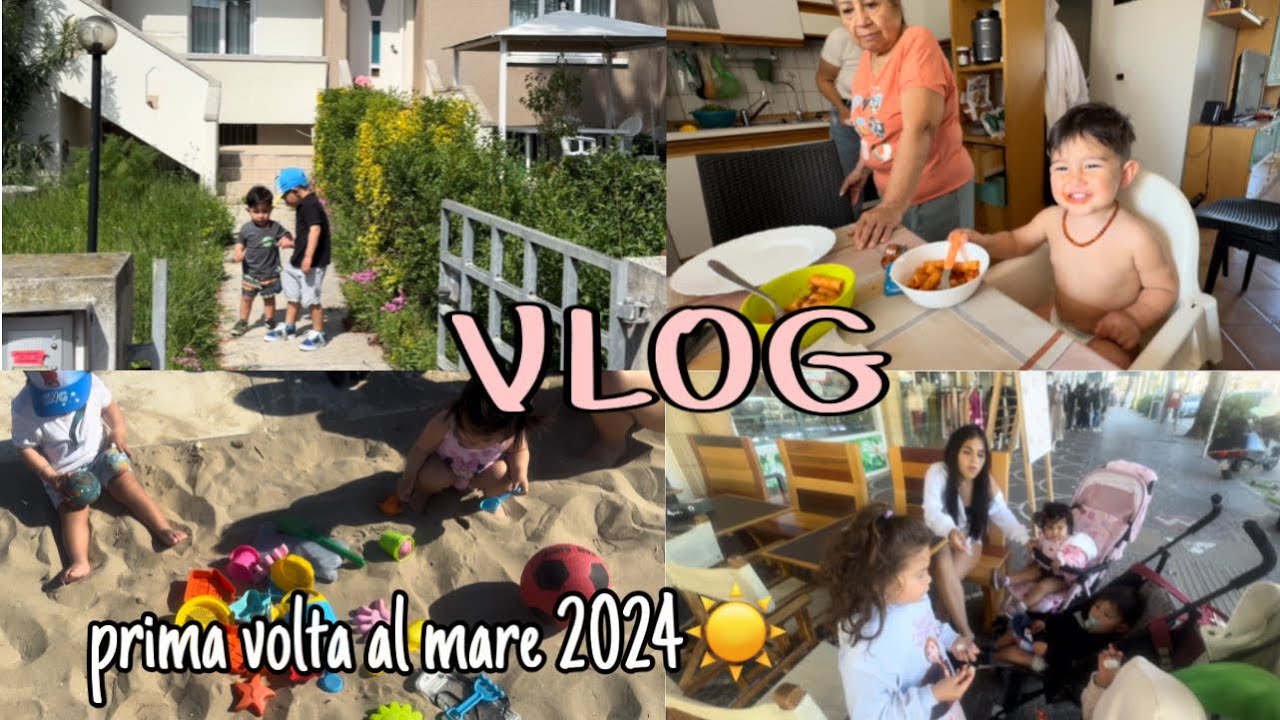 Vlog/ Prima volta al mare 2024☀️ weekend a Rimini🌊