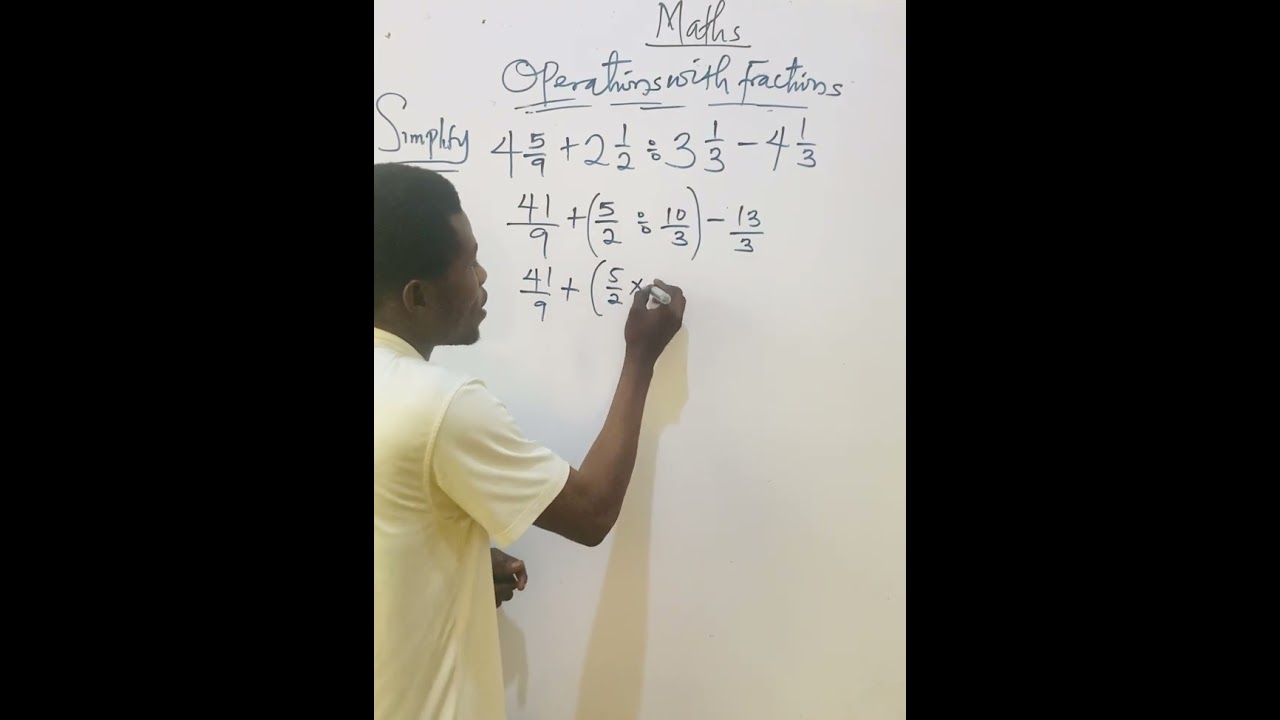 Operation with fraction 