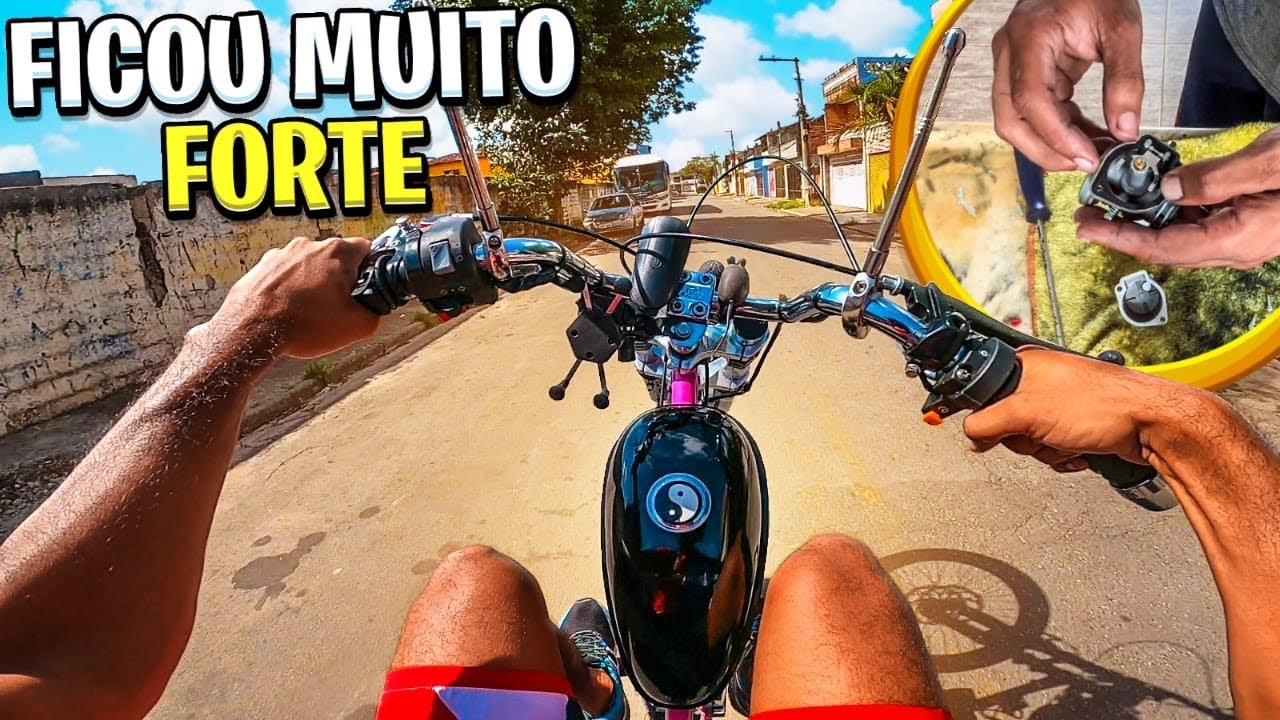 REGULEI O CARBURADOR DA MOTORIZADA TA ANDANDO MUITO!