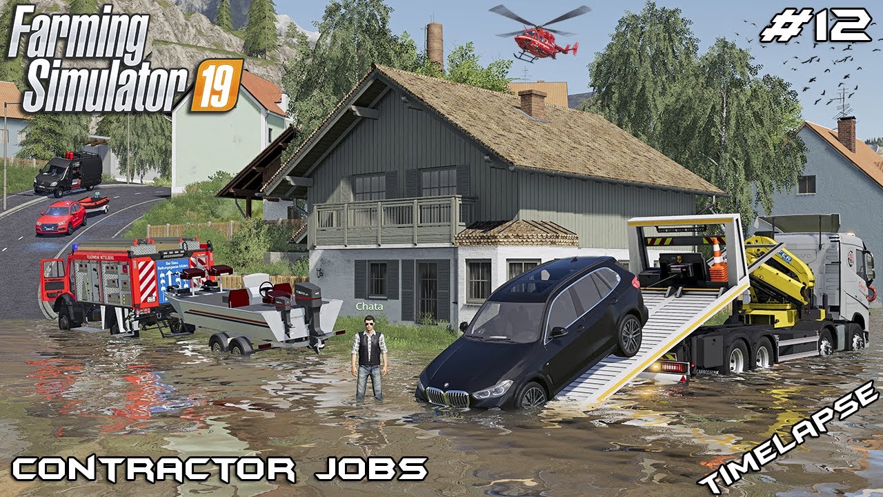Спасение автомобилей с затопленной автобана | Вакансии подрядчиков FS19