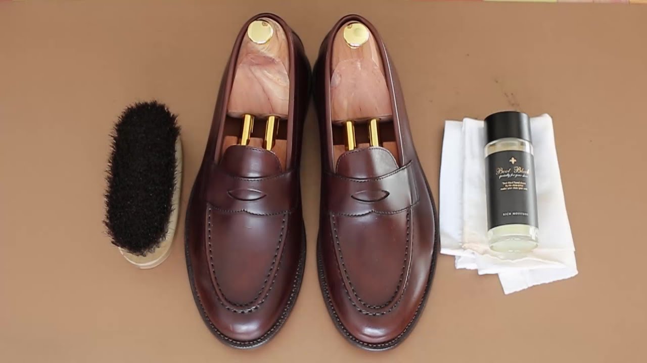 【靴磨き】GRANT STONE Traveler Penny Moderate shoe care