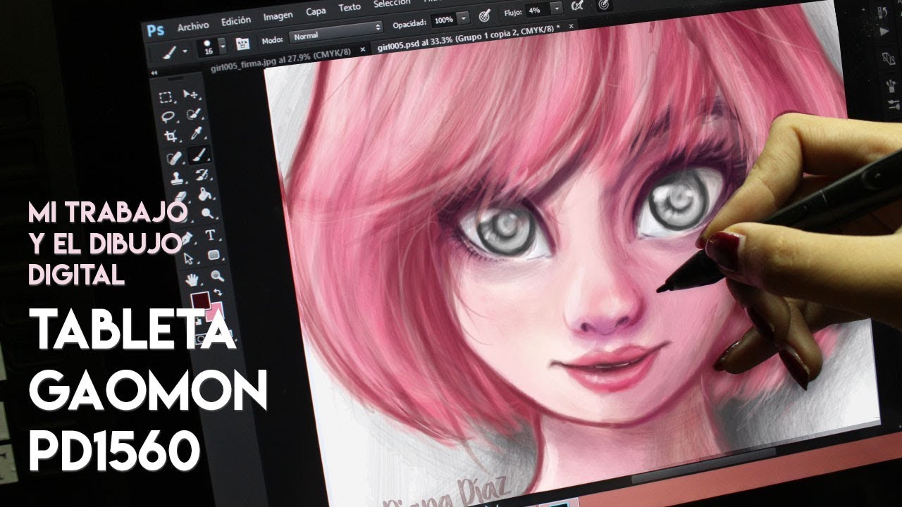 Dibujo Digital y Tableta GAOMON PD1560 | Diana Díaz