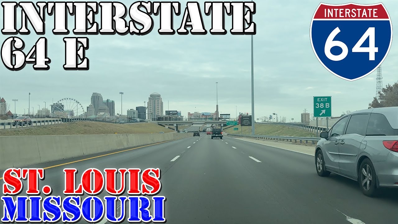 I-64 East - St. Louis - Missouri - 4K Highway Drive